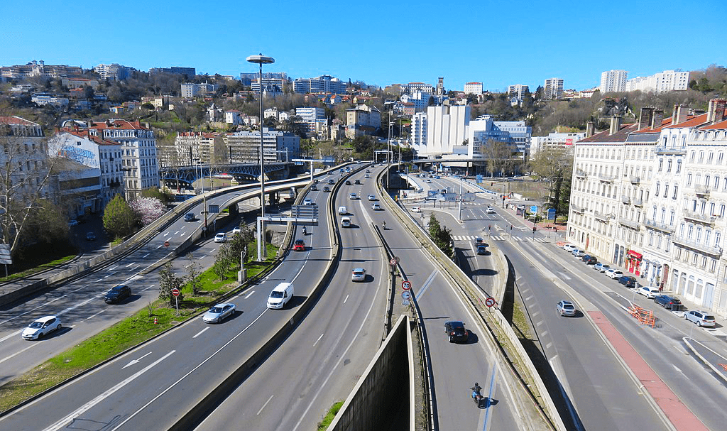 Autoroute vers le Tunnel de Fourvière